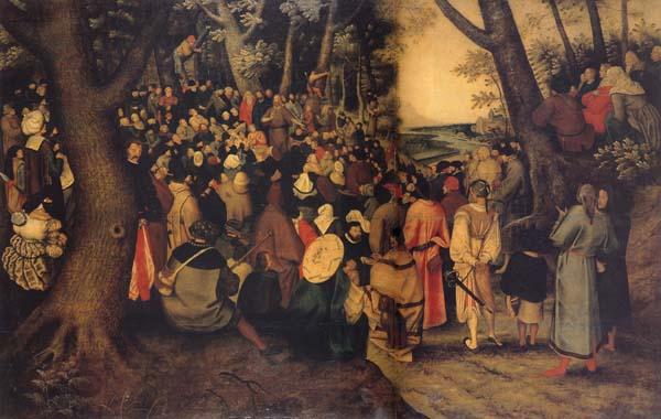 BRUEGHEL, Pieter the Younger The Testimony of John the Baptist oil painting picture